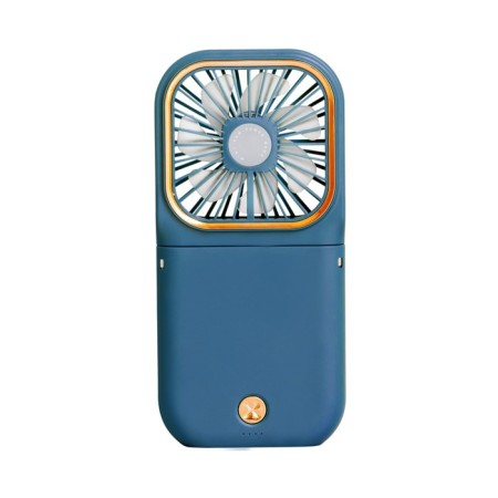 Portable F30 fan, Power Bank 3000 mAh, 3 modes, USB, folding, blue-2