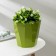 Flower pots with an insert "Palermo", 3.6 liters, olive color