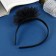 Hair cap "Schoolgirl" Galant strips, D-10 cm 1 cm, black