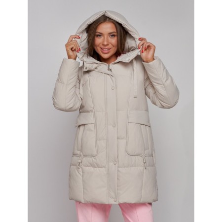 Winter jacket, size 48, beige color-10