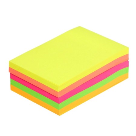 Block with a sticky edge of 51 mm x 76 mm, 250 sheets, fluorescent, 5 colors-1