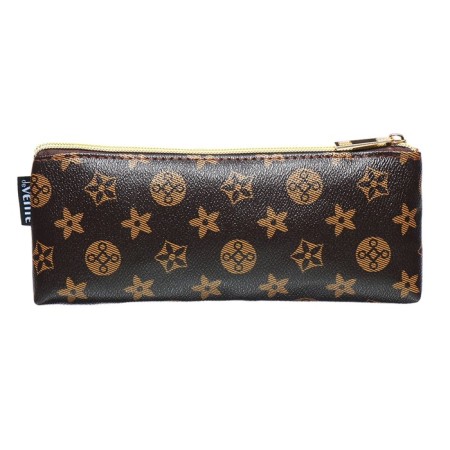 Penal soft, 1 compartment, 80 x 210 x 35 mm, voluminous, Devente, Monogram, fantle leather, lining-2