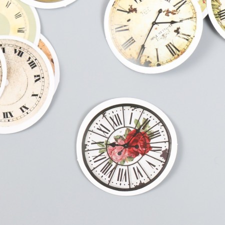 Stickers for creativity "Vintage Clock" set 45 pcs 4.4x4.4x1.1 cm-1