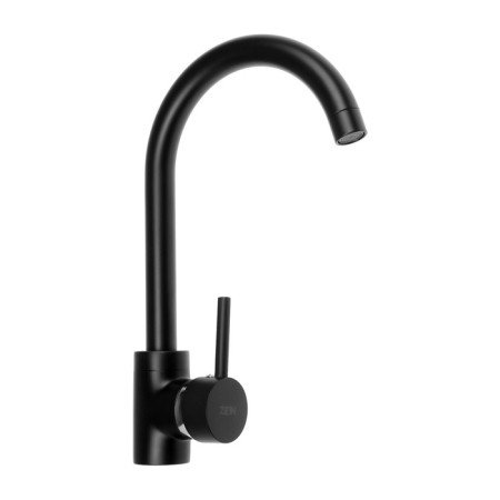 Kitchen mixer Zein ZF-011, cartridge ceramics 40 mm, brass, black-3