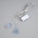 Extension cord for indoor garlands with a circuit breaker, 5 m, transparent thread, UMS-Vilka