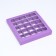 Box for sweets 25 pcs with a window, 22 x 22 x 3.5 cm, lilac