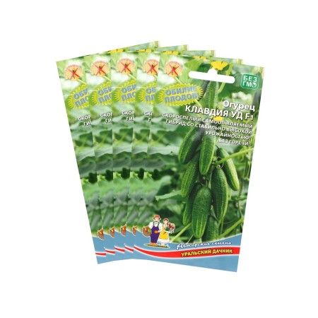 Cucumber seeds "Claudia" F1, early -ripe, parthenocarpic, without bitterness, set of 5 pcs
