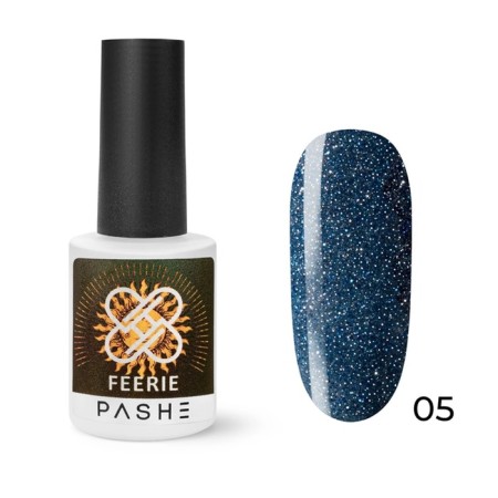 Pashe Feerie gel polish, reflective, No. 05 secrets of sapphire, 9 ml
