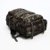 Tourist backpack on a zipper, with an increase, 40 l, 6 outer pockets, green/brown color