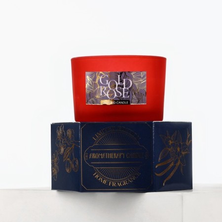 Aromatic candle "Gold Rose": rose, 5 x 7.1 cm.-3