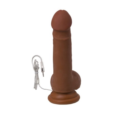 Toyfa RealStick Elite Mulatto vibrator, realistic, on suction cups, mulatto, 13 cm-10