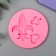 Mold Silicon "monogram, worms and baptism" 3 objects 1x7x7 cm
