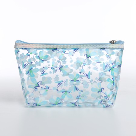 Cosmetic bag with lightning, blue color-1