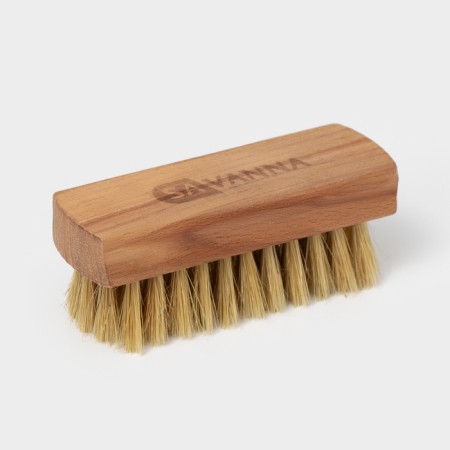 Savanna shoe brush, 10 × 3.5 cm, 59 bundles, natural hair-2