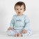 Baby sliders with cuffs "Gorosynka", height 92 cm, blue color