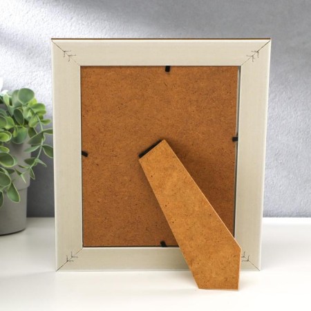 Photo frame plastic 15x20 cm "Golden bricks with a white insert" 25x20 cm-3