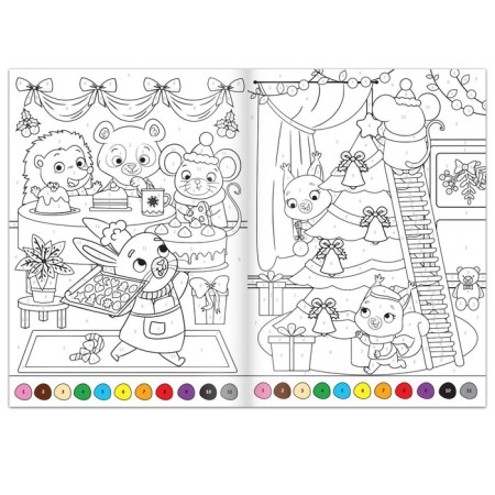 Coloring sets "Favorite New Year", 4 pcs of 16 pp., A4 format-3