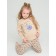Set for girls, height 110 cm, beige color