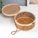 Bamboo Bamboo Casket "Round" with a cord 10x22x22 cm
