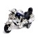Radio -controlled truck "Evaciatorial", with a motorcycle, works from batteries, mix