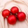 Set of balls plastic D-10 cm, 4 pcs "gloss" red