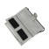 Wallet, magnet, 18 pockets, 1 department for trifles, n/k gray metallic