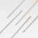 Sewing needles, d = 0.5 - 0.7 mm, 4.3 / 4.5 / 4.7 / 5.3 cm, with a golden ear, 10 pcs, with a threaded