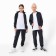 Children's costume (sweatshirt, trousers) minku color graphite, height 140 cm