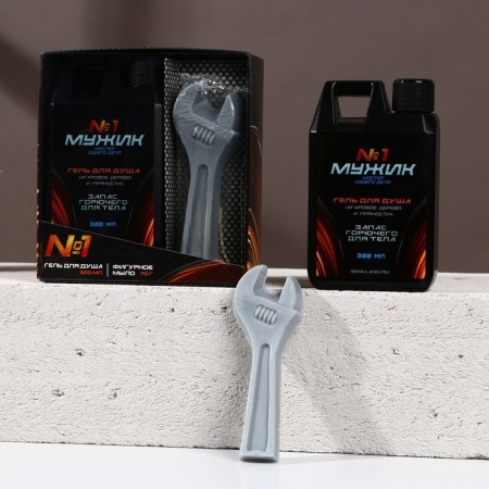 Shower gel 300 ml and soap 70 g "Real Drive", gift set, Hard Line-1