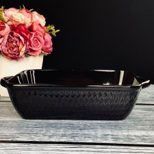 Блюдо для запекания Lenardi, прямоугольное, фарфор, длина 24 см
