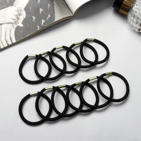 Hair gum "Classic" (set 12 pcs) 4.5 cm, black-1