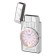 Gas lighter with clock, piezo, flame adjustment, 3.6 x 1.4 x 6.7 cm