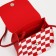Baby bag on magnet, long belt, red color