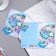 Birthday card!" Congrev, embossing, bouquet, envelope, blue background, 19.4x12.5 cm