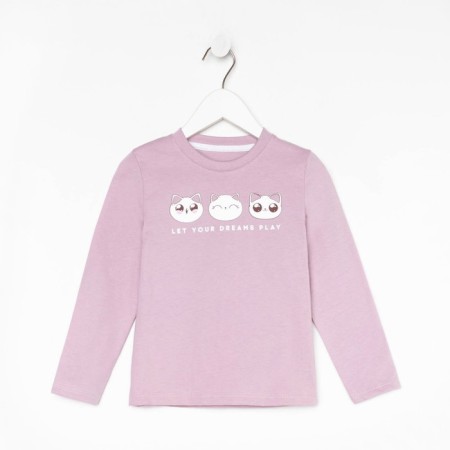 Children's T -shirt with DL. hands. KAFTAN "Dream" R.30 (98-104), purple-9