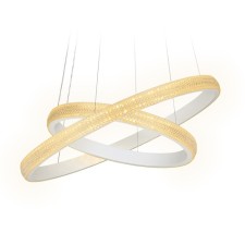 Светильник светодиодный подвесной с пультом Ambrella light, Original, FA615, 1хLED, 90 Вт, 6300Lum, 3000-6400К, цвет белый