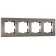 Frame for 4 posts SLAB (matte bronze) W0042963