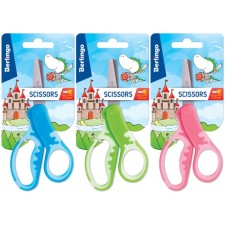 Baby scissors 13.5 cm, berlingo, color mix