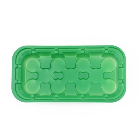 Mini-Pirate for seedlings, 24 × 12 × 11 cm, inserts (11 pcs.) For tablets for seedlings d = 3 cm, Greengo-4