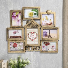 Photo frame Plastic in 8 photos 13x13.10x15, 13x18cm 