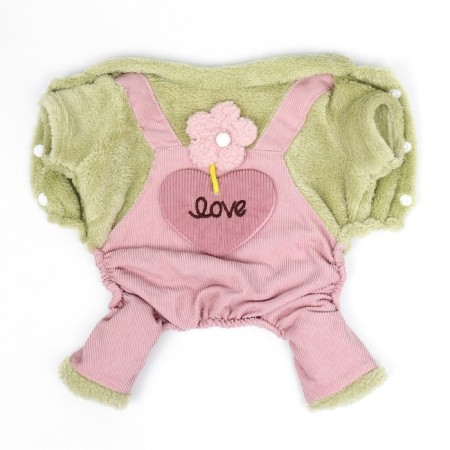 Kombinson "Love", size L (DS 35 cm, OG 45 cm, Osh 35 cm), green/pink-7