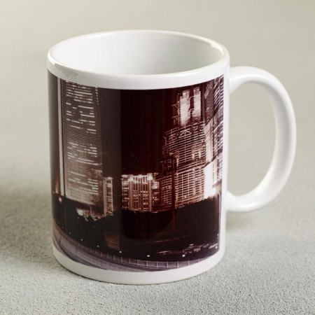 Sublimation "Eugene" Night City, 320 ml, with application-2
