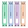 A set of 4 plastic bookmarks Erichkrause "Matt Pastel Bloom", figured, in a bag, mix