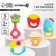 A set of rattles "Sweets", with elastic elements, 5 pcs, crumb I
