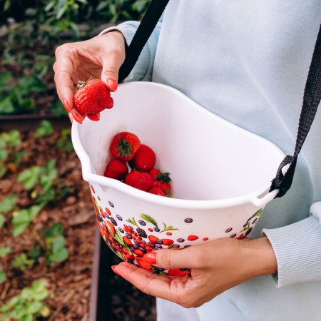 Container for collecting berries, 3 l, "berries", white-10