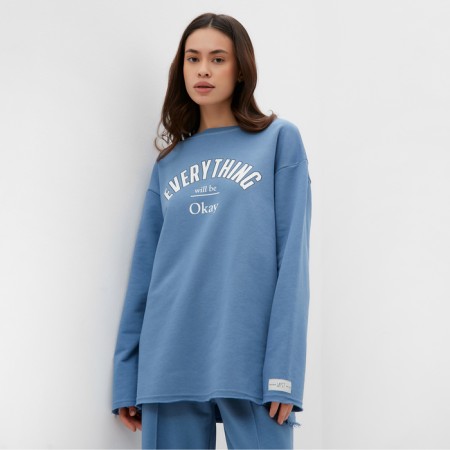 Women's sweatshirt MIST COZY STYLE, Blue, Size 44-2
