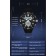 Electronic watch watches, D-4.9 cm, alarm clock, Caledar, silicone strap, black