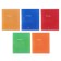 Notebook 12 sheets in a cage is a plain "classic bright", cover coated paper, varnish, OFSET block, mix