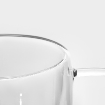Glass mug with double walls Magistro "Duo. Coffee ", 200 ml-4
