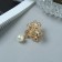 Hair crab "Viya" flowers, 2.5 cm, gold